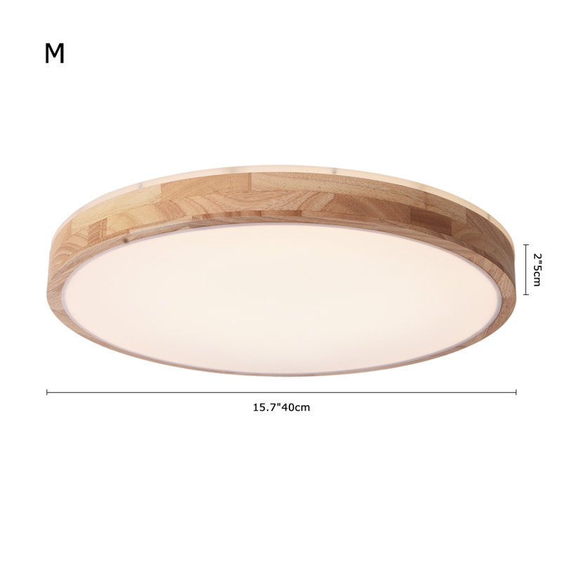 Daedalus 1-Light 50cm Contemporary Dimmable Round LED Flush Mount Lamp, 40 cm.