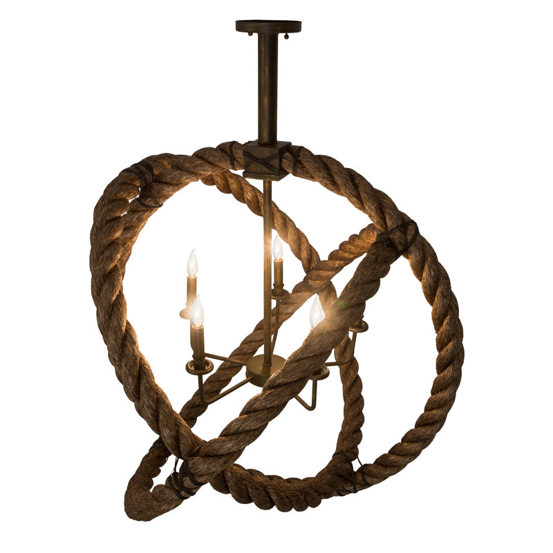 Rustic Lodge 5 - Light Chandelier