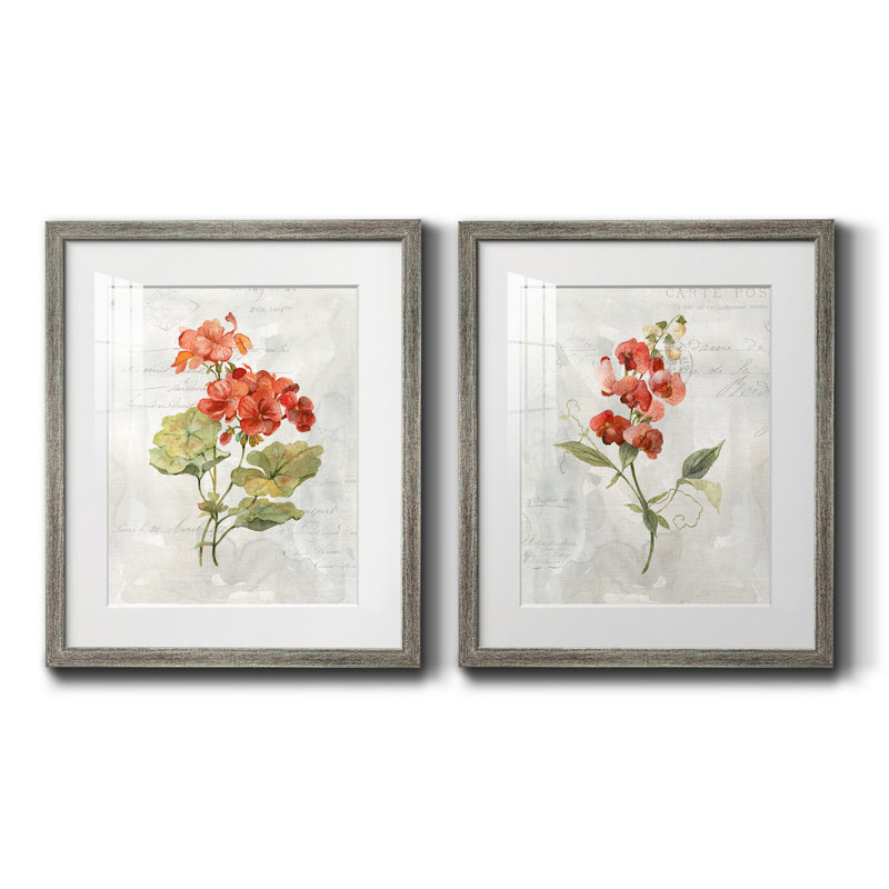 " Linen Geranium " 2 - Pieces