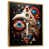 Toile avec cadre flottant or