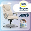Serta Bryce Executive Office Chair with Patented AIR Lumbar Technology and Layered Body Pillows
