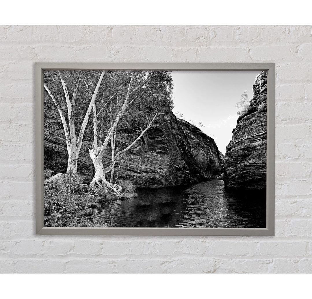 B N W Valley Stille Wasser - Druck