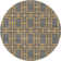 Tapis gris / doré Glam