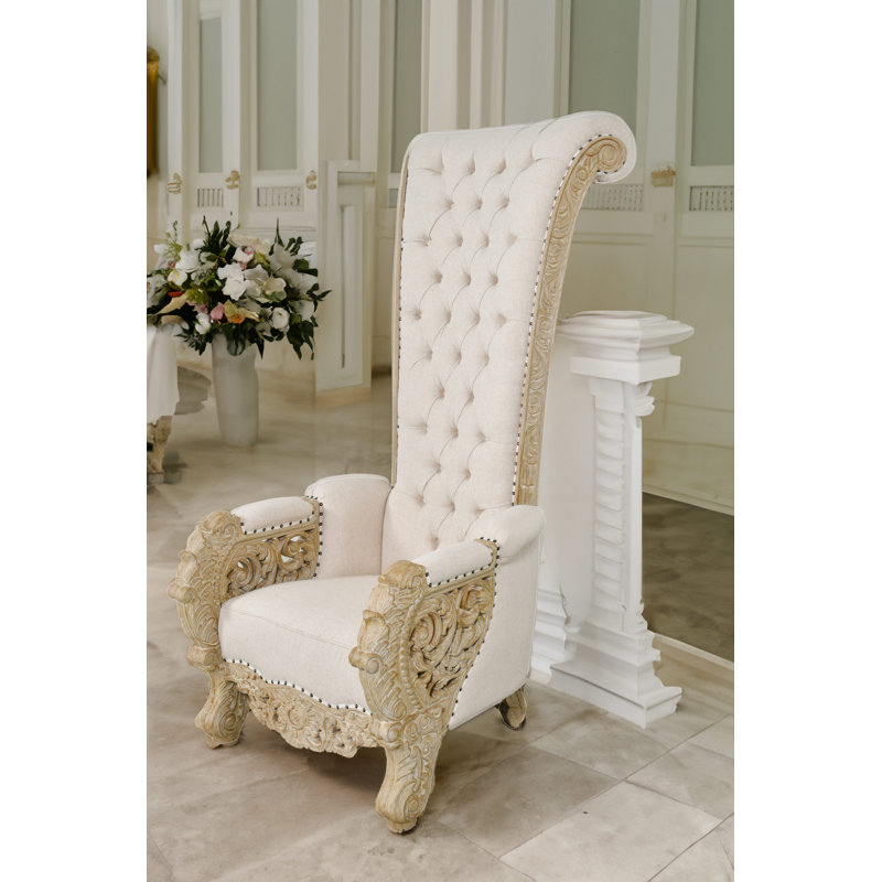 Upholstered Armchair, Beachstone Cotton Blend