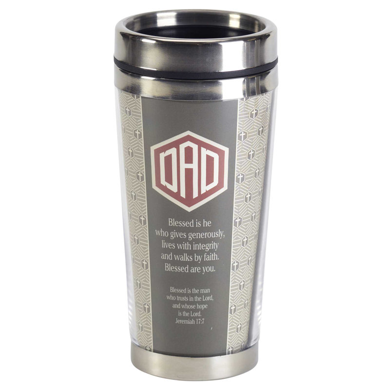 Tasse de voyage «Dad Blessed Is He» 16 oz