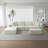 Convertible Modular Sectional Sofa Set Popular Microfiber Fabric Compression Sofa