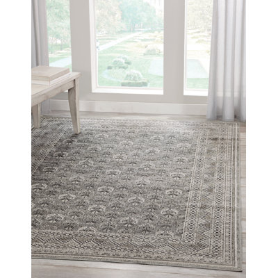Galion Charcoal/Grey/Ivory Area Rug 8x10