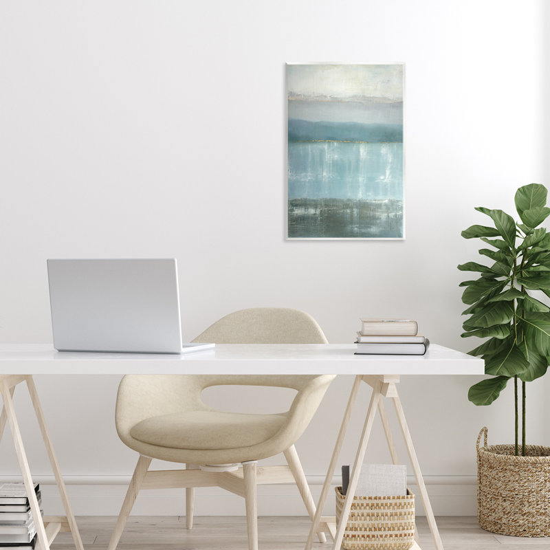 Plaque murale Twilight Blues Landscape, design par Caroline Gold, H 15 po x l 10 po