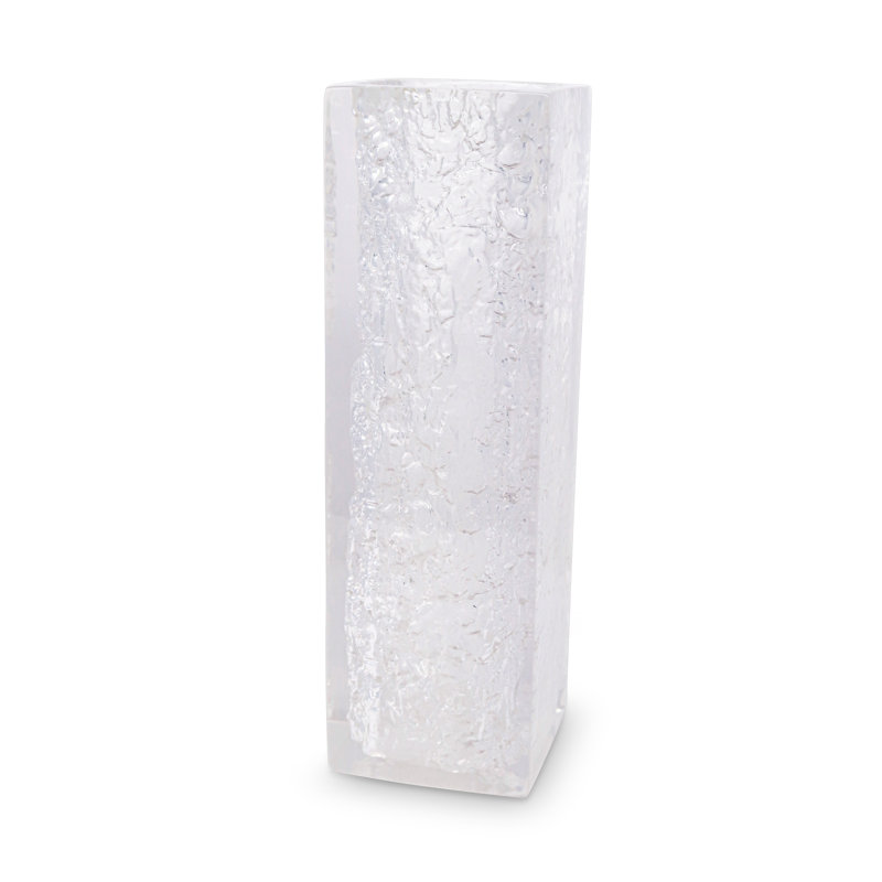 Albelo Textured Design Acrylic Vase, 11.5"H