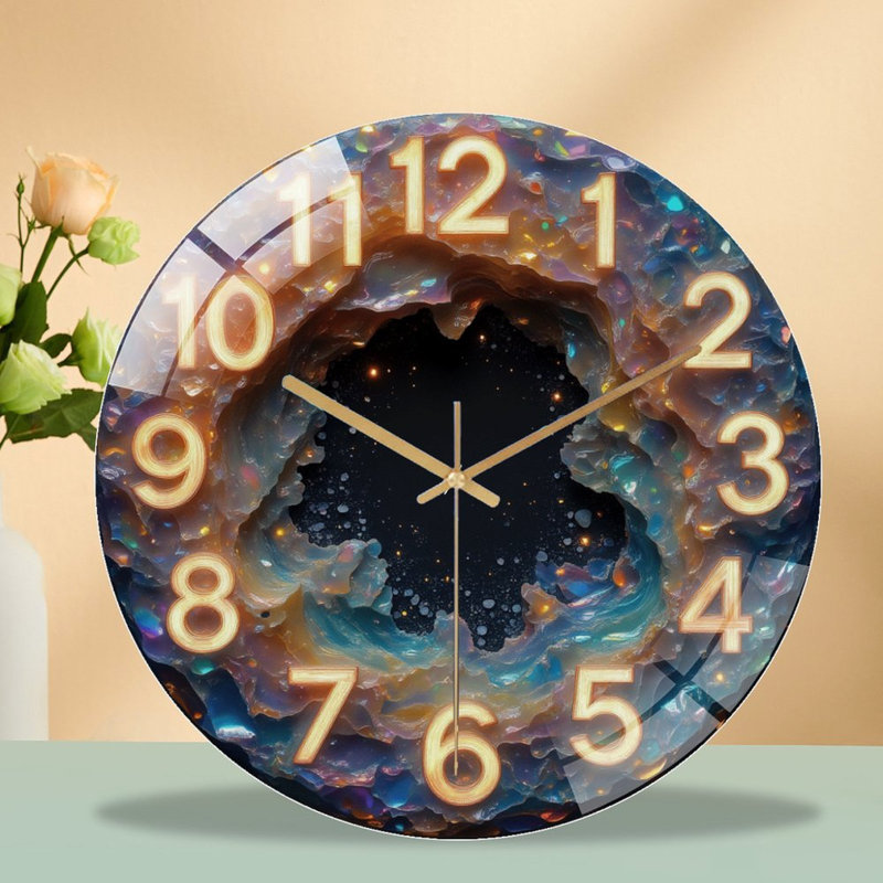 Horloge numérique avec horloge murale