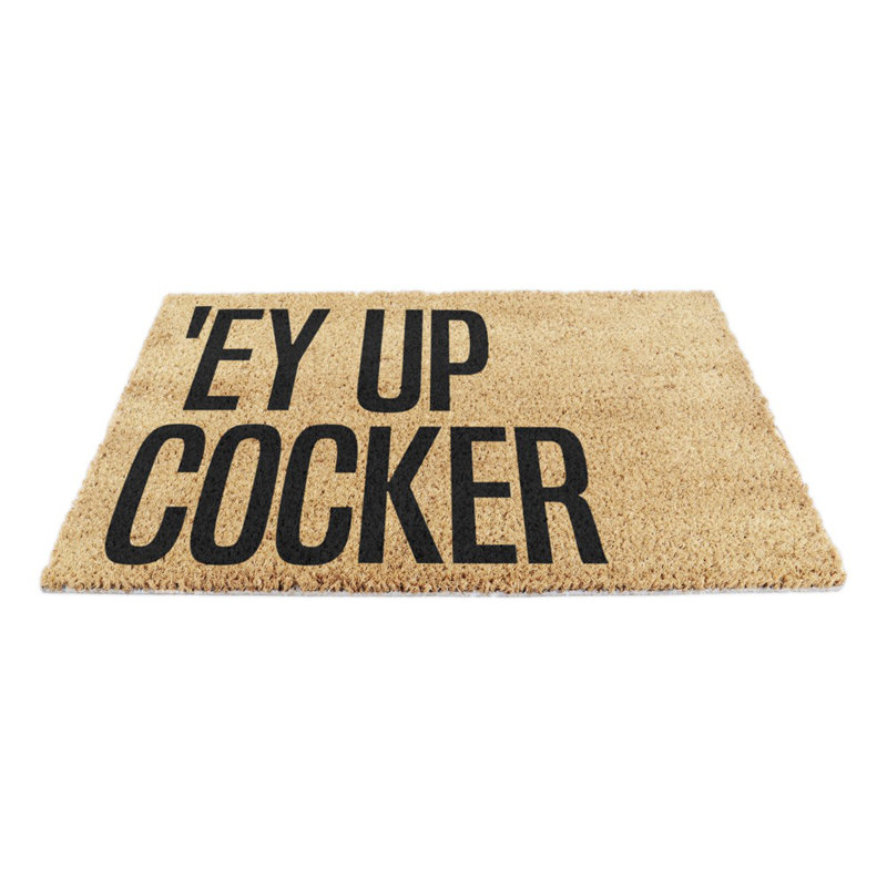 Benham Ey up Cocker Kitchen Mat, Black/Orange