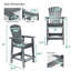 Chaise haute Adirondack avec table Cezalinda-1559659535