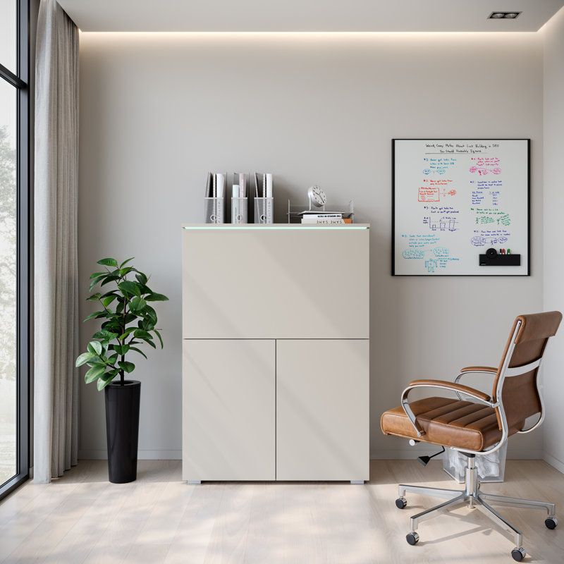 Tarcia Storage Cabinet, Beige