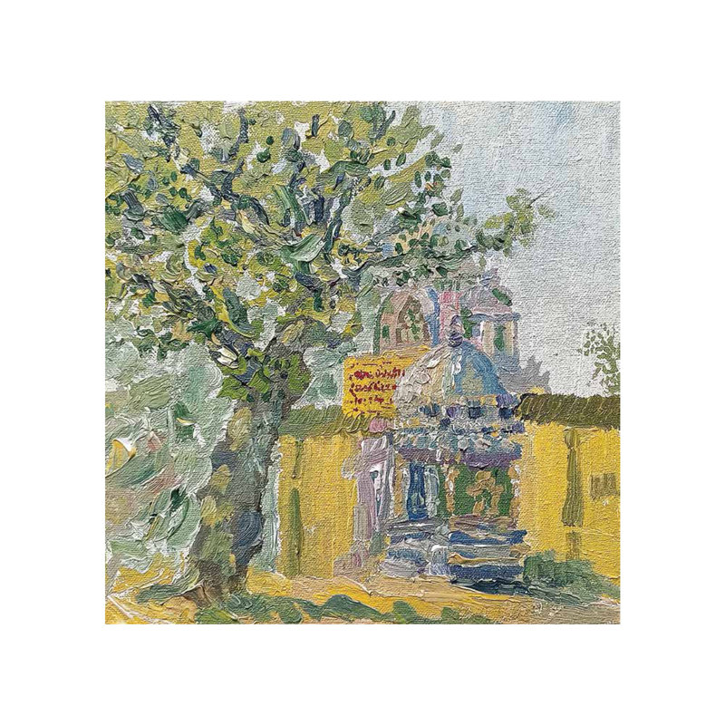 Terre Divine - Temple | Acrylique sur toile | Par Jones Jean