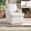 Fauteuil pivotant rembourré en chenille-69381052