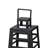 22.75''H Modern Tabletop Trapezoid Metal/Wood Lanterns-1972891627