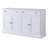 TREXM Kitchen Sideboard Storage Buffet Cabinet With 2 Drawers & 4 Doors Adjustable Shelves For Dining Room