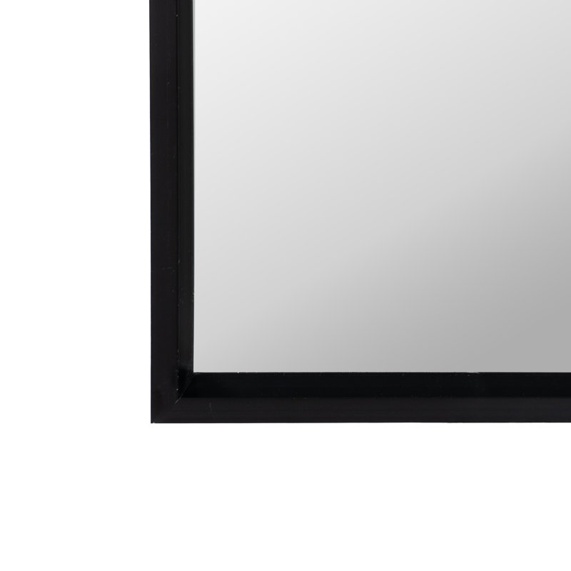 Silverts Aluminium Rectangle Mirror, Black 