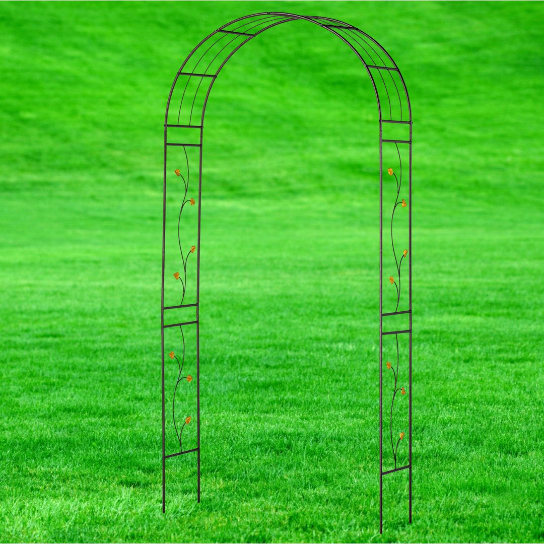 Trentin 112cm W x 36cm D Steel Arbour
