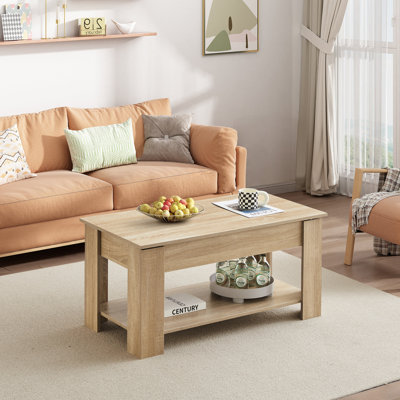 Lorayn Lift Top Four Leg Coffee Table with Storage