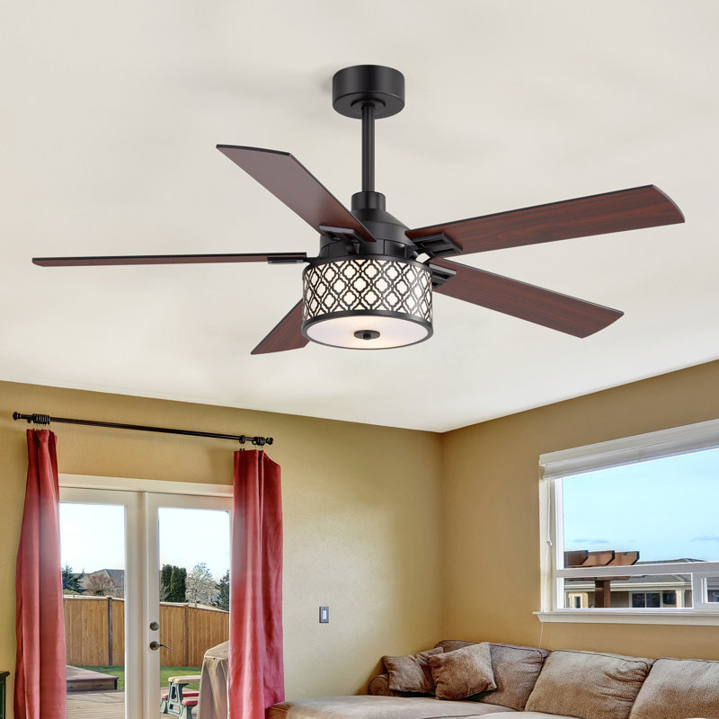 Ventilateur de plafond 52 pouces avec lumière
