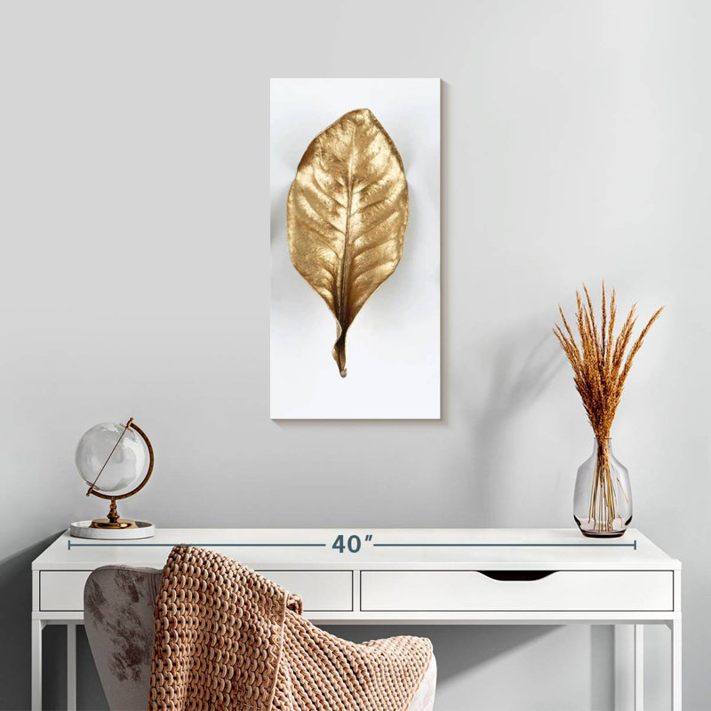 Feuille d’or, H 24 po x l 12 po