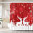Hayllie Snowflake and Reindeer Shower Curtain