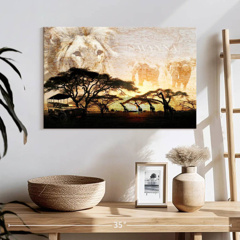 Ravi Savanna, 16" H x 24" W