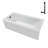 Streamline 66 in. x 32 in. Acrylic Left-Hand Drain Alcove Bathtub in Glossy White With External Drain-101699008
