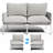 Cloud 4-Person Outdoor Seating Set – Thick Cushions & Removable Arm Pad-967933682