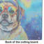 Pug Hippie Dawg Glass Cutting Board Large