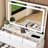 Modern White Bedroom Vanity , 5 Drawers, 3 Lighting Modes, Power Outlet, Hair Dryer Holder, And A Big Full - Face View Mirror New Large Desk For Bedroom, Colors,-770409993