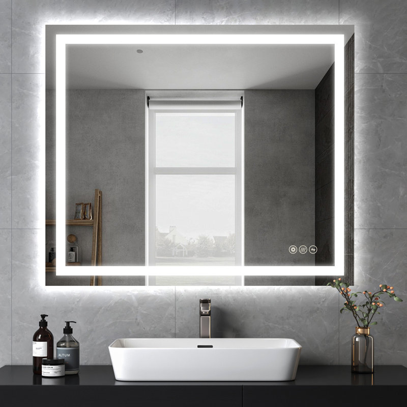 Miroir de salle de bain Carlecia, 30 po x 36 po