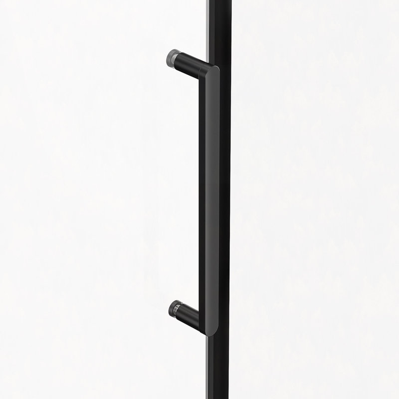 Porte de baignoire coulissante sans cadre l 56-60 "x H 60" porte de douche en verre sans cadre