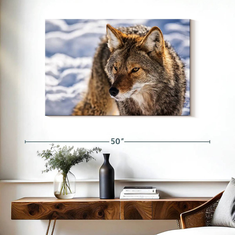 Hunting Wolf, 26" H x 39" W