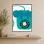 «Retro Téléphone Blue» par Jen Bucheli - Impression sur toile-895782877-895782867