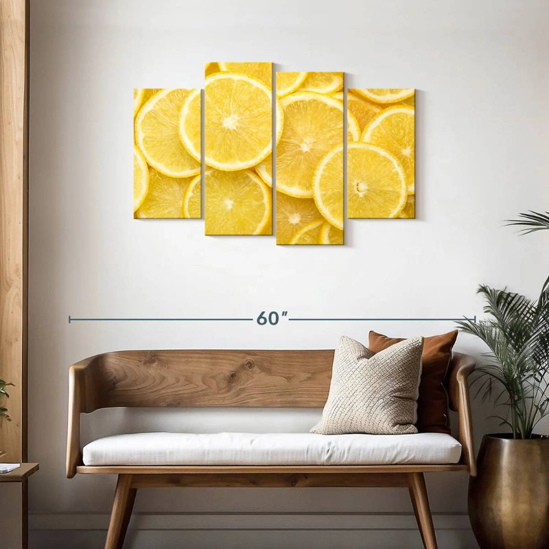 Yarlin tranches de citron, H 27 po x l 43 po