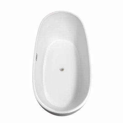 Rebecca 70'' x 32'' Soaking Acrylic Bathtub