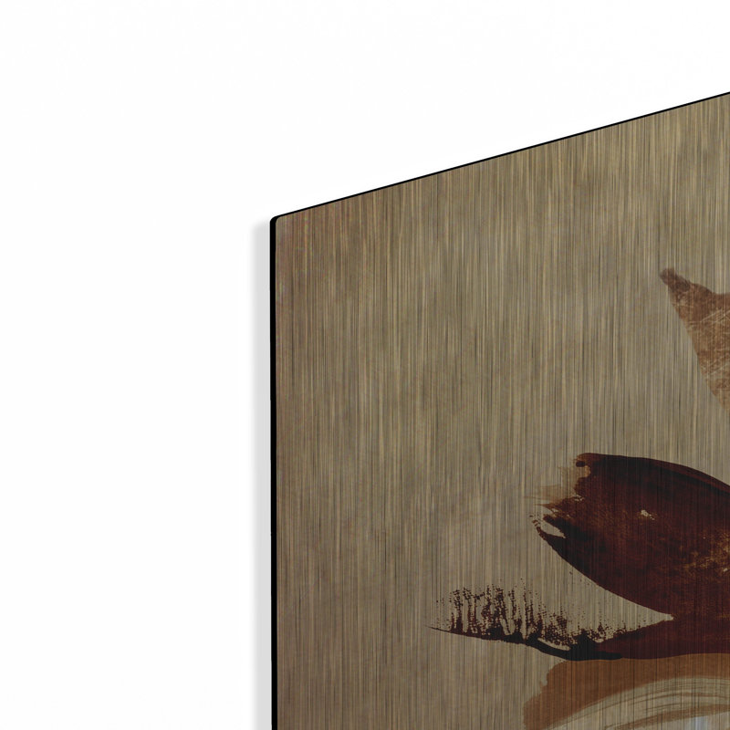 Art mural en métal «Ochre fleur» par Svetlana Aleynikova, Winston Porter, H 36 po x l 36 po