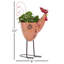 Pot à fleurs rose d'intérieur en métal 1 pièce