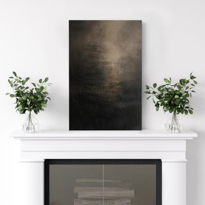 Canvas Wall Art Dark Abstract Paitning Print for Living Room Decor