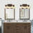 Aubagne 2/3/4/5-Light Farmhouse Wood Dimmable Vanity Lights for Bathroom with Clear Glass Cylinder Shade-1431043602