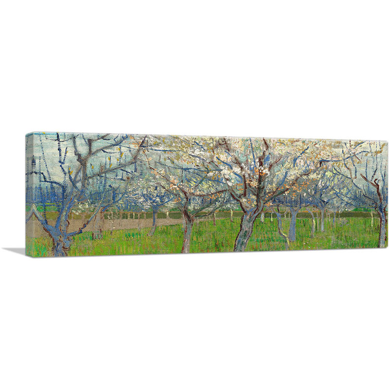 «The Pink Orchard» par Vincent Van Gogh, reproduction d'art sur toile panoramique, H 12 po x l 36 po x 1,5 po