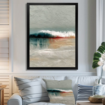 Summer Beach Waves Shorelines In Prince Edward Island - Coastal Wall Art, White Coastal Canvas Print