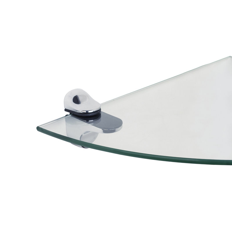 Ensemble de tablettes de salle de bain Pretto, Verre transparent