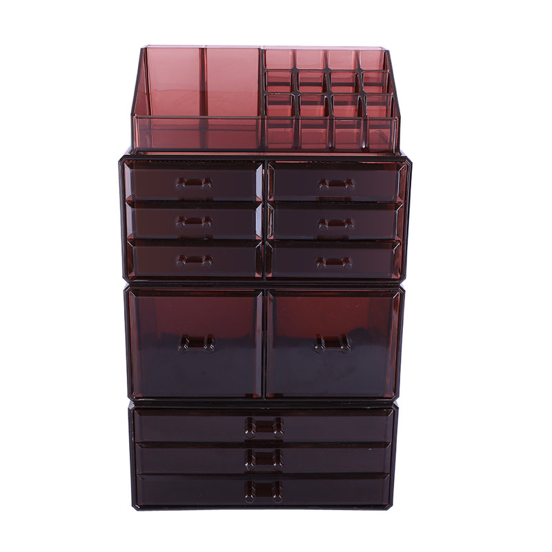 4-Piece Plastic Cosmetics Storage Rack Purple