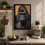 Gorilla Contemplation Modern - Wrapped Canvas-397253472-397253486
