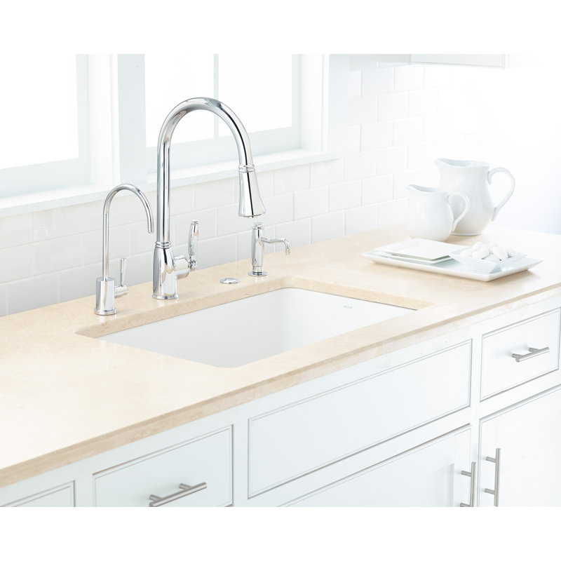 Allia™ 32" Fireclay Single Bowl Undermount Kitchen Sink, Satin Gray