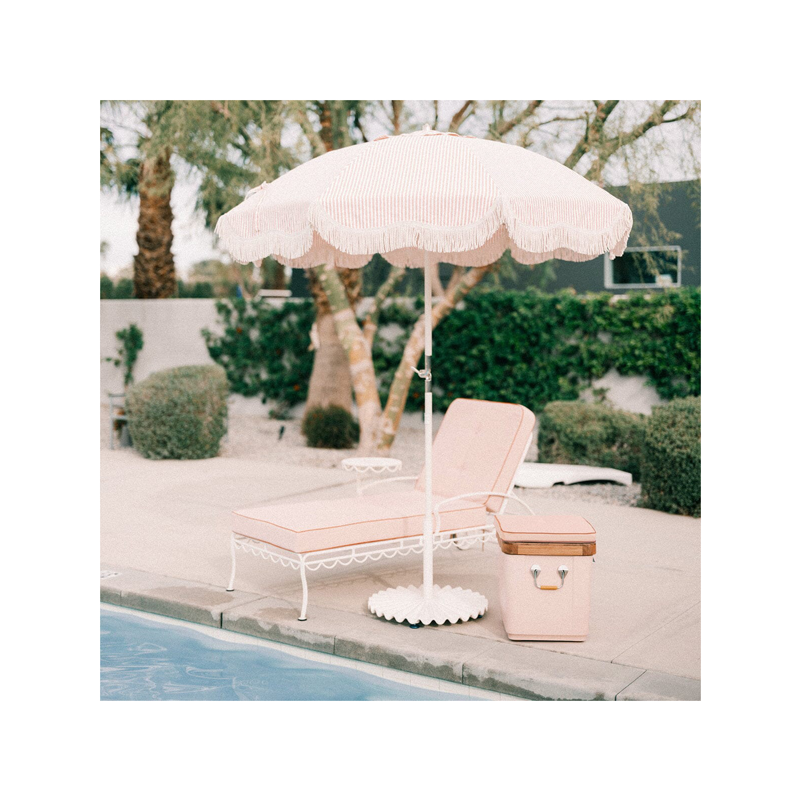 CLUB UMBRELLA - LAURENS STRIPE, Pink