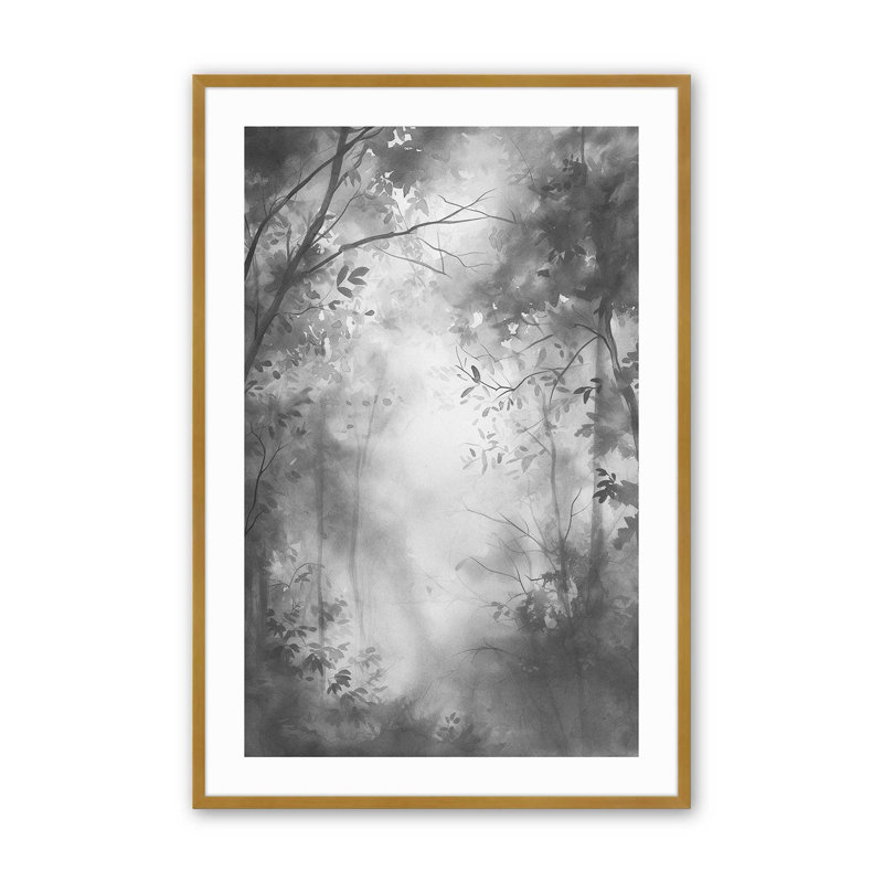 Timberland foncé, Cadre photo simple or poli, H 25,25 po x l 19,25 po